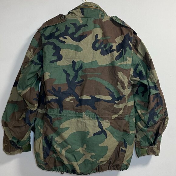 Men's M65 Field Jacket Woodland Camouflage Cold Weather Medium Regular - Picture 2 of 8
